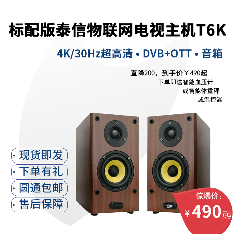 標(biāo)配版物聯(lián)網(wǎng)電視主機T6K（不帶藍牙語音遙控器）